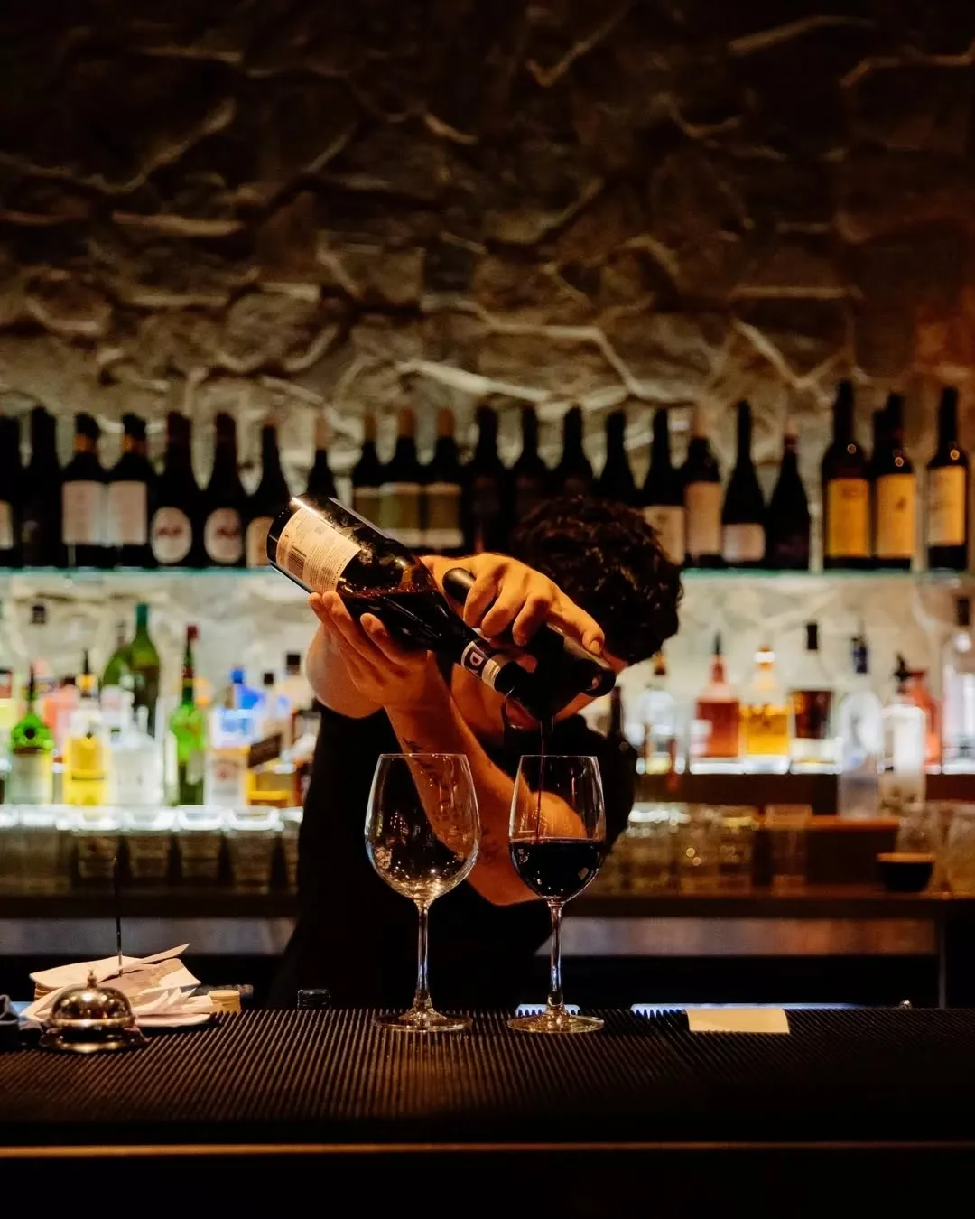 The bar and dining room at Waterbar & Grill Steakhouse, Cairns