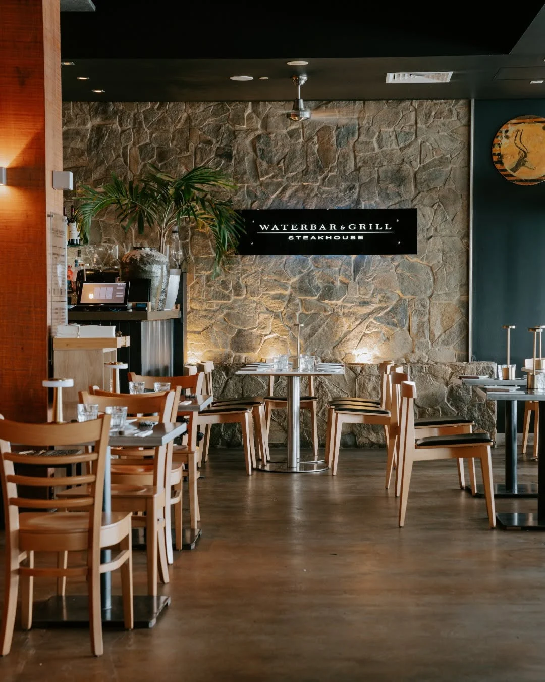 Function space set for a group at Waterbar & Grill Steakhouse